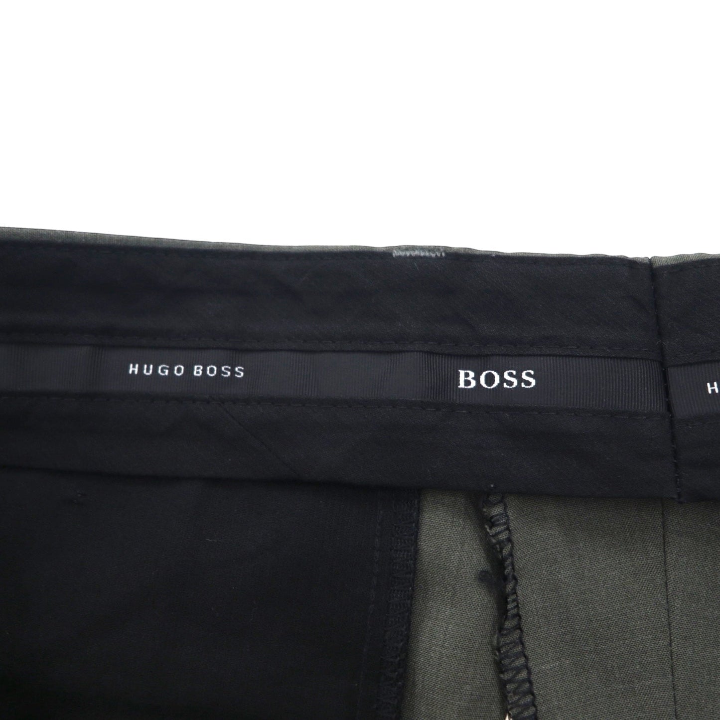 HUGO BOSS 90年代 USA製 タック ワイド スラックス パンツ L グレー ウール プリーツ