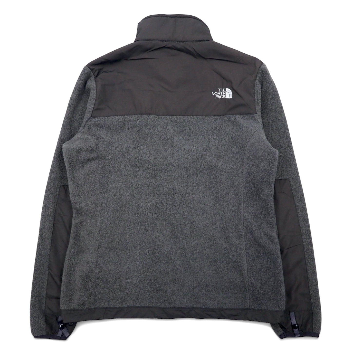 THE NORTH FACE デナリジャケット ナイロン切替 フリースジャケット M グレー ポリエステル ロゴ刺繍 DENALI JACKET 海外規格