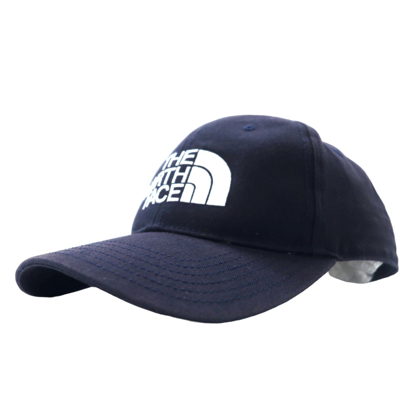 THE NORTH FACE Logo Embroidered Trekking Cap, Free Size, Navy, Cotton, NN01450