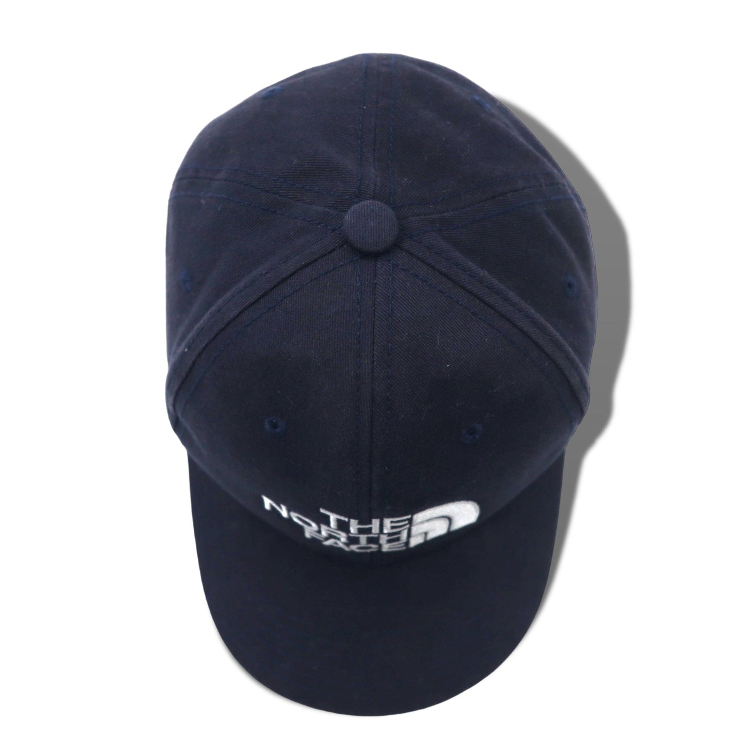 THE NORTH FACE Logo Embroidered Trekking Cap, Free Size, Navy, Cotton, NN01450