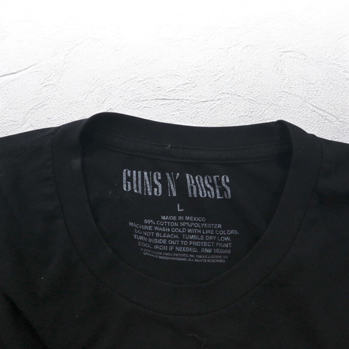 GUNS N' ROSES Band T-Shirt, Size L, Black, Cotton, Made in Mexico