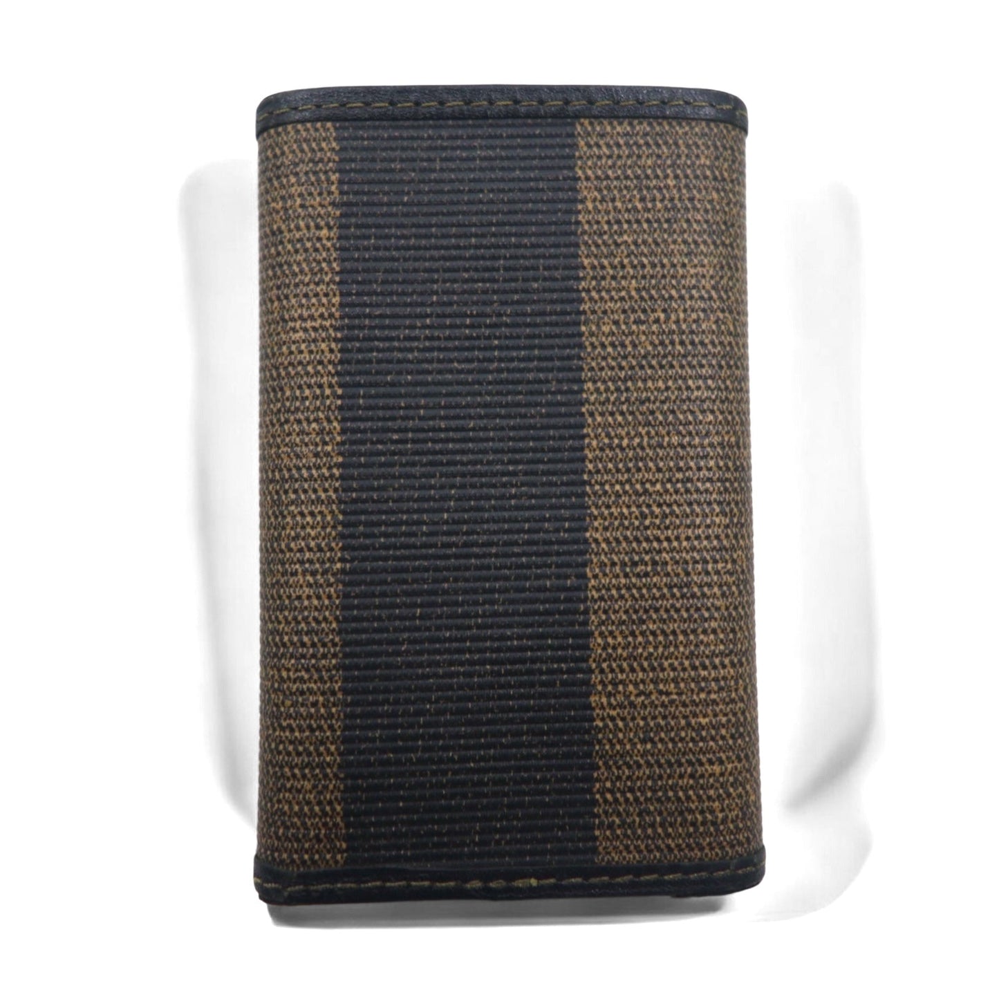 FENDI Made in Italy Pecan 6-Key Case in Black and Beige PVC and Leather (Product Code: 2284/513516)