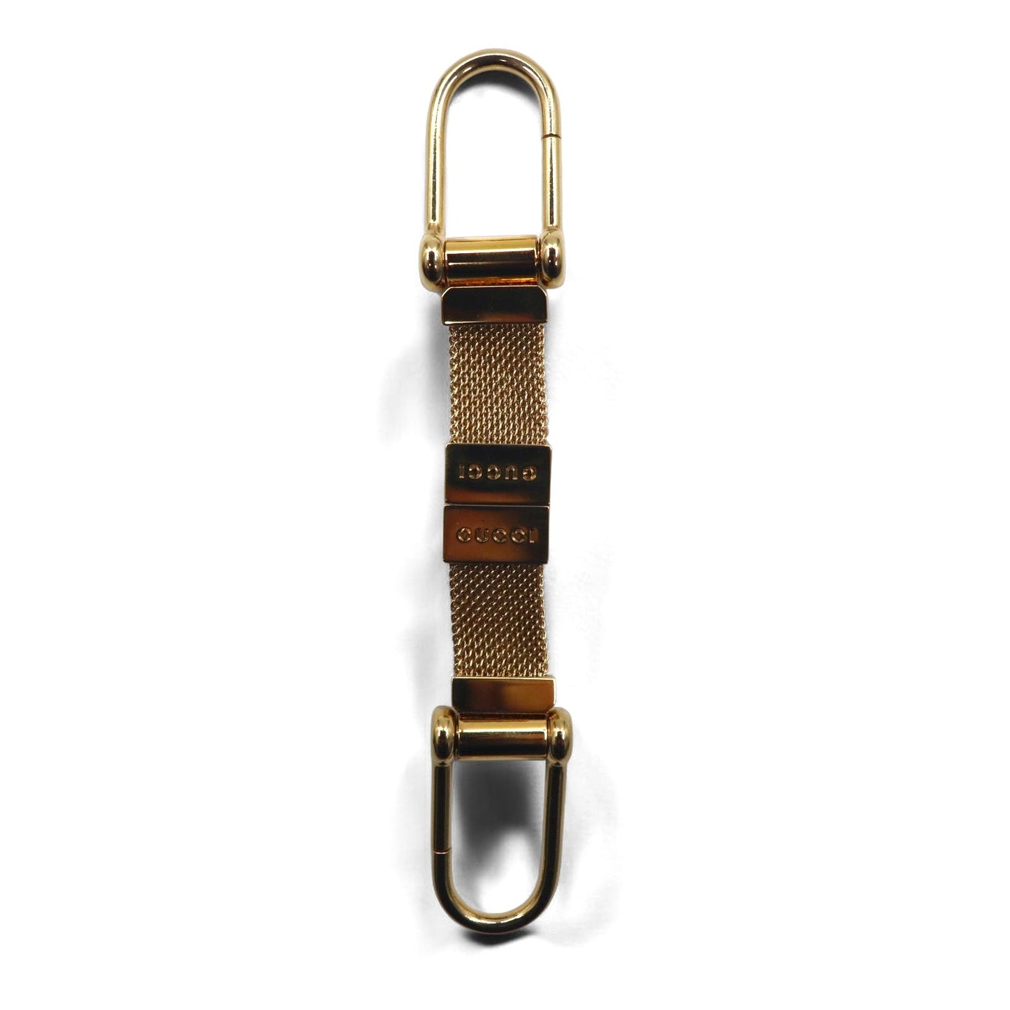 GUCCI イタリア製 セパレート キーホルダー キーリング ゴールド メタル メッシュ