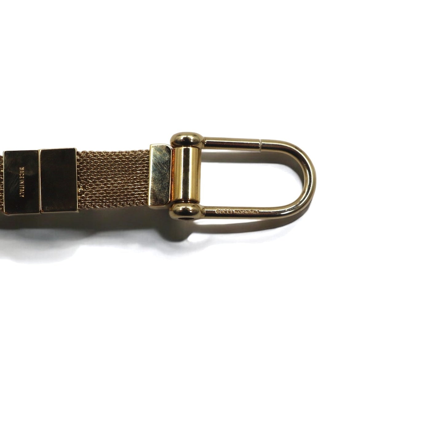 GUCCI イタリア製 セパレート キーホルダー キーリング ゴールド メタル メッシュ