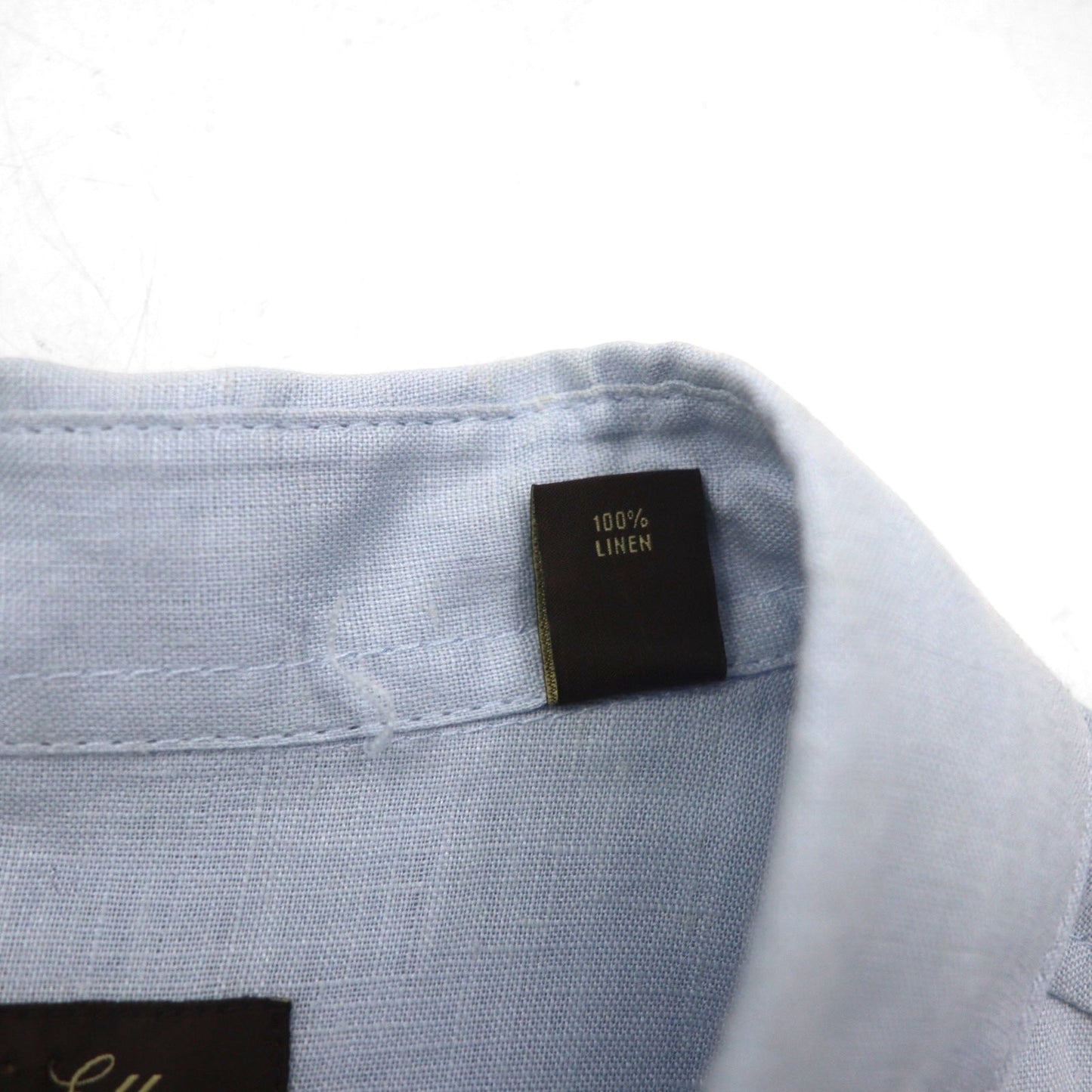 Vintage Cuban Shirt キューバシャツ L ブルー リネン 4ポケット ボックスシルエット 麻 Tasso Elba