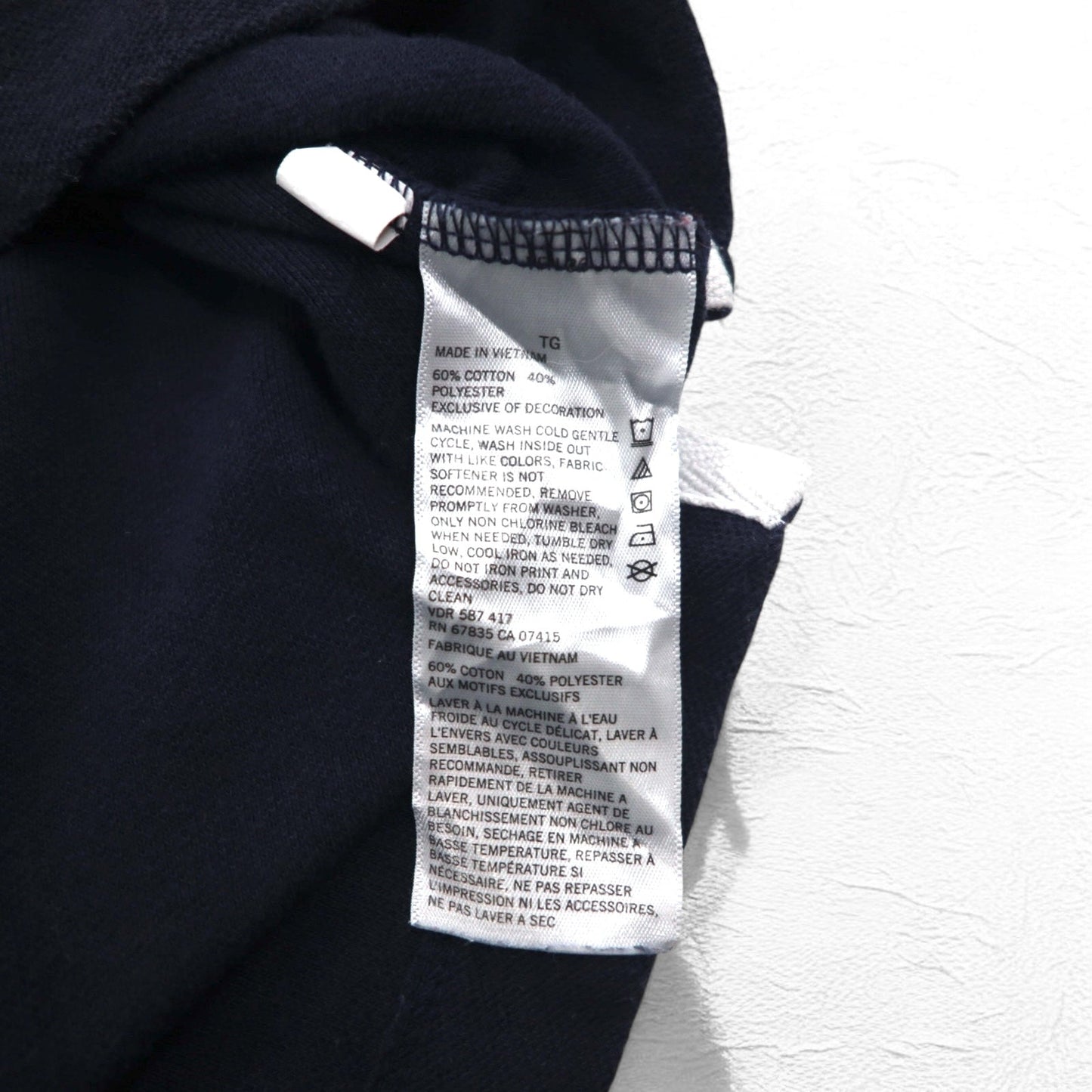 NAUTICA ポロシャツ XL ネイビー コットン 鹿の子 ワンポイントロゴ刺繍