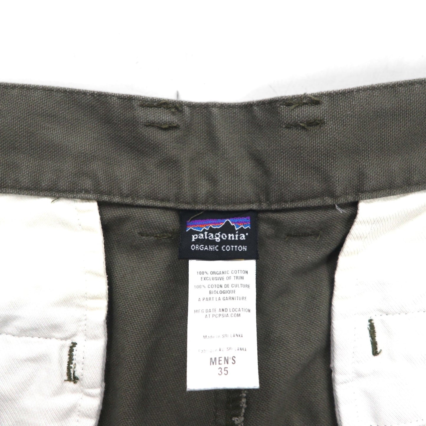 patagonia ダック ワークパンツ L カーキ オーガニックコットン 56831