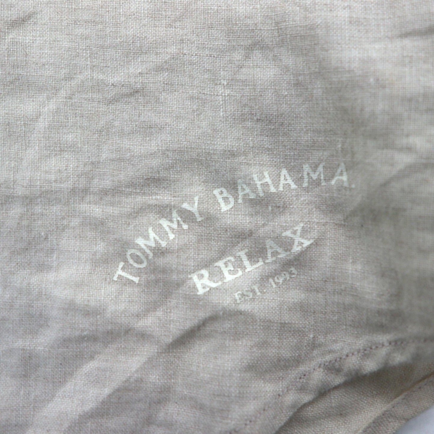 90s Vintage Linen Shirt リネンシャツ XL ベージュ 胸ポケット 麻 Tommy Bahama