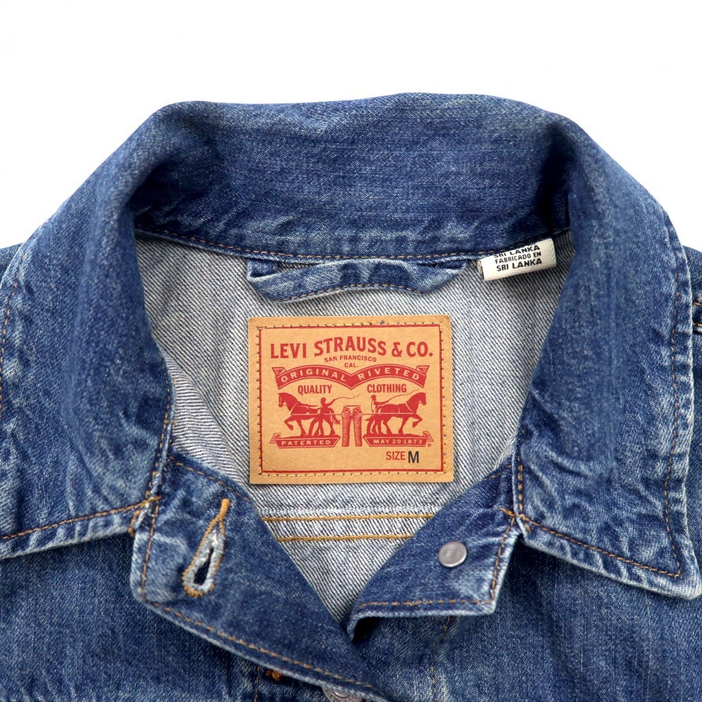 Levi's Original Trucker Jacket, Size M, Blue, Cotton, 3rd Generation Denim Jacket, 29945-0031