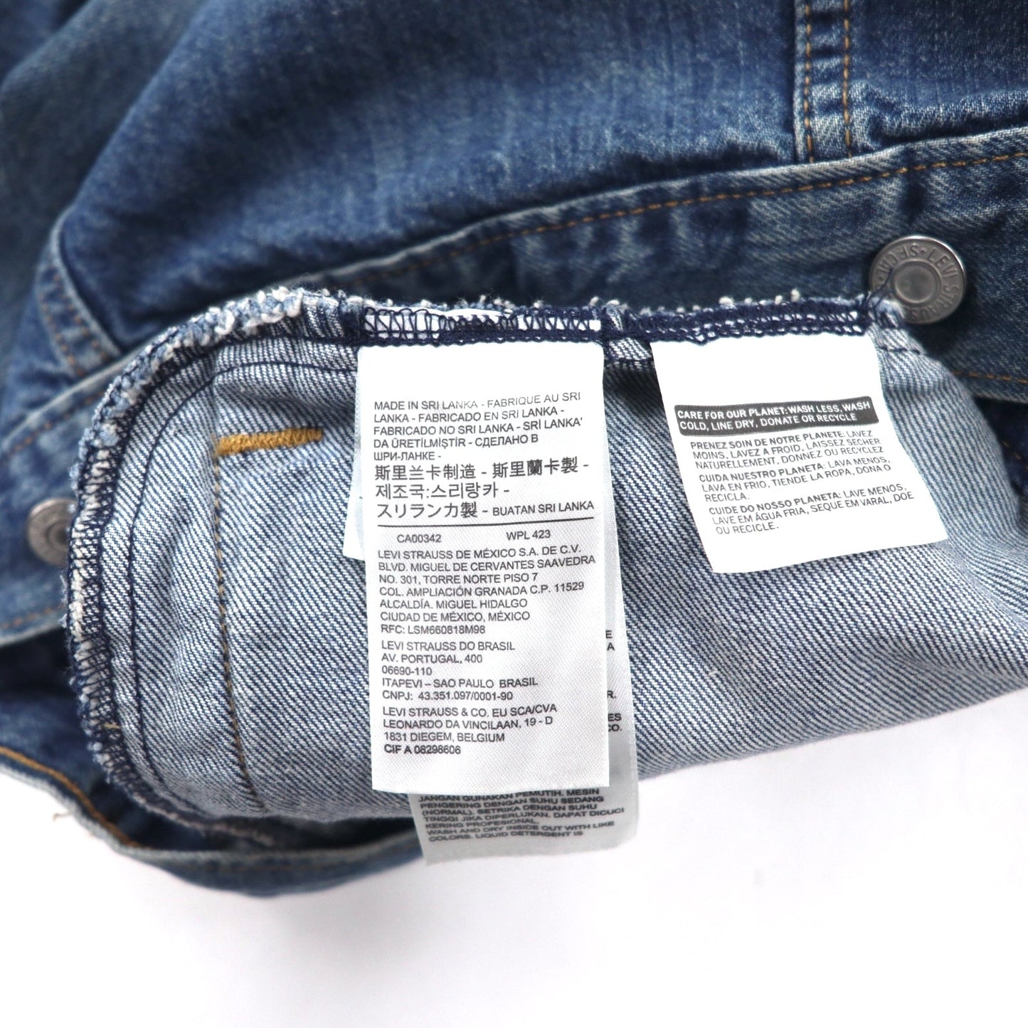Levi's Original Trucker Jacket, Size M, Blue, Cotton, 3rd Generation Denim Jacket, 29945-0031