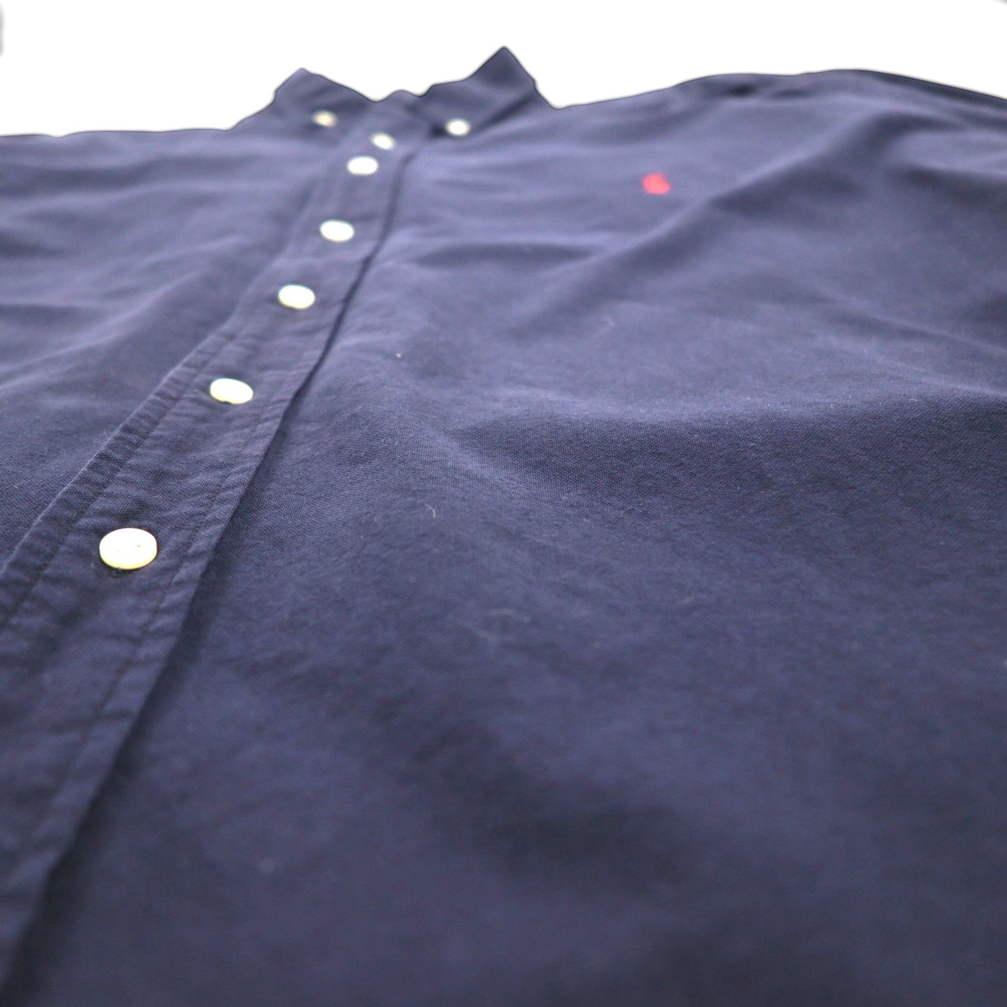 Ralph Lauren ボタンダウン シャツ XL ネイビー コットン スモールポニー刺繡