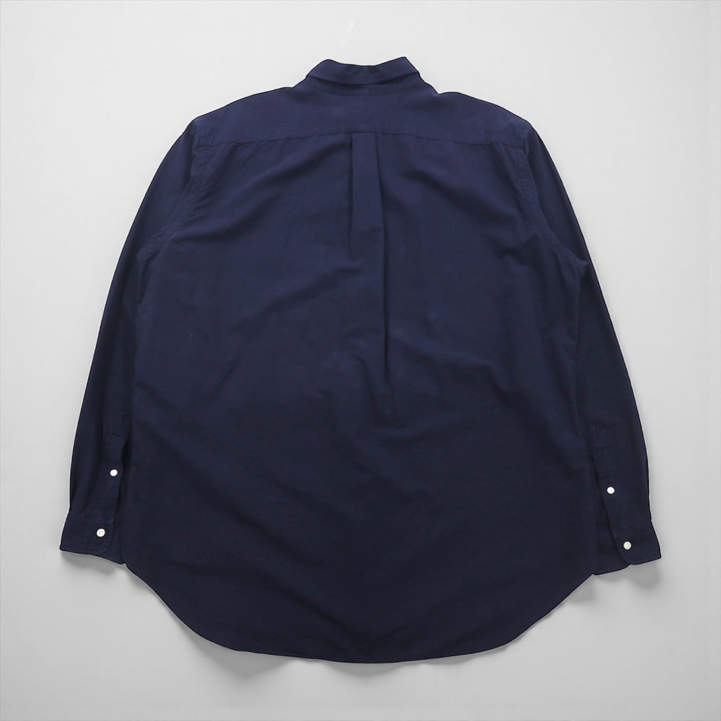 Ralph Lauren ボタンダウン シャツ XL ネイビー コットン スモールポニー刺繡