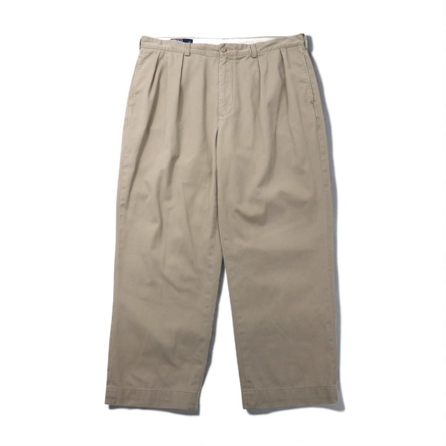 Polo by Ralph Lauren 90年代 ポロチノ ANDREW PANT 2タック ワイド チノパンツ L ベージュ