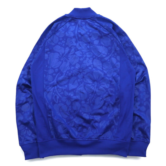 adidas originals ATP型 ハワイ スーパースター トラックジャケット ジャージ S ブルー 総柄 ハイビスカス トレフォイルロゴ 3ストライプ Z47787