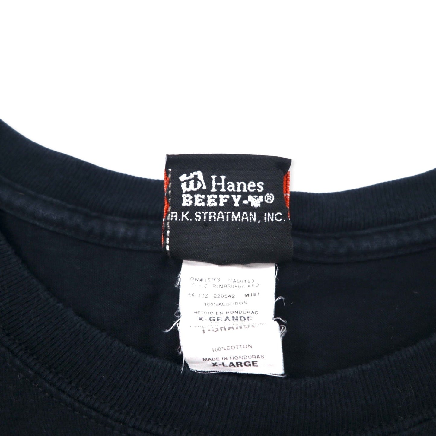 HARLEY DAVIDSON logo print T-shirt, XL, black cotton, Hanes BEEFY-T, big size, THUNDER TOWER