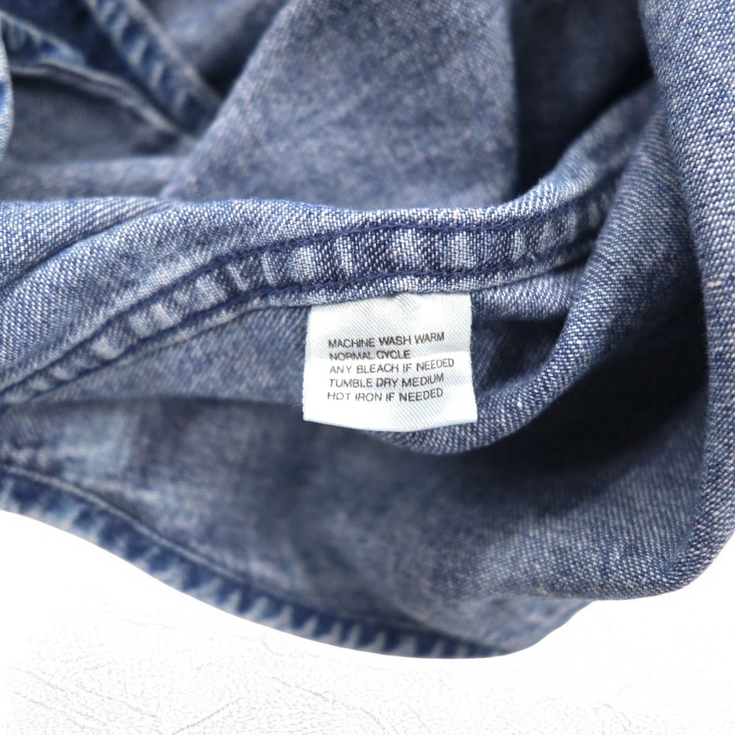 DOCKERS (Levi's) 90s Denim Button-Down Shirt, XL, Indigo, Blue, Khakiware, Basic Denim