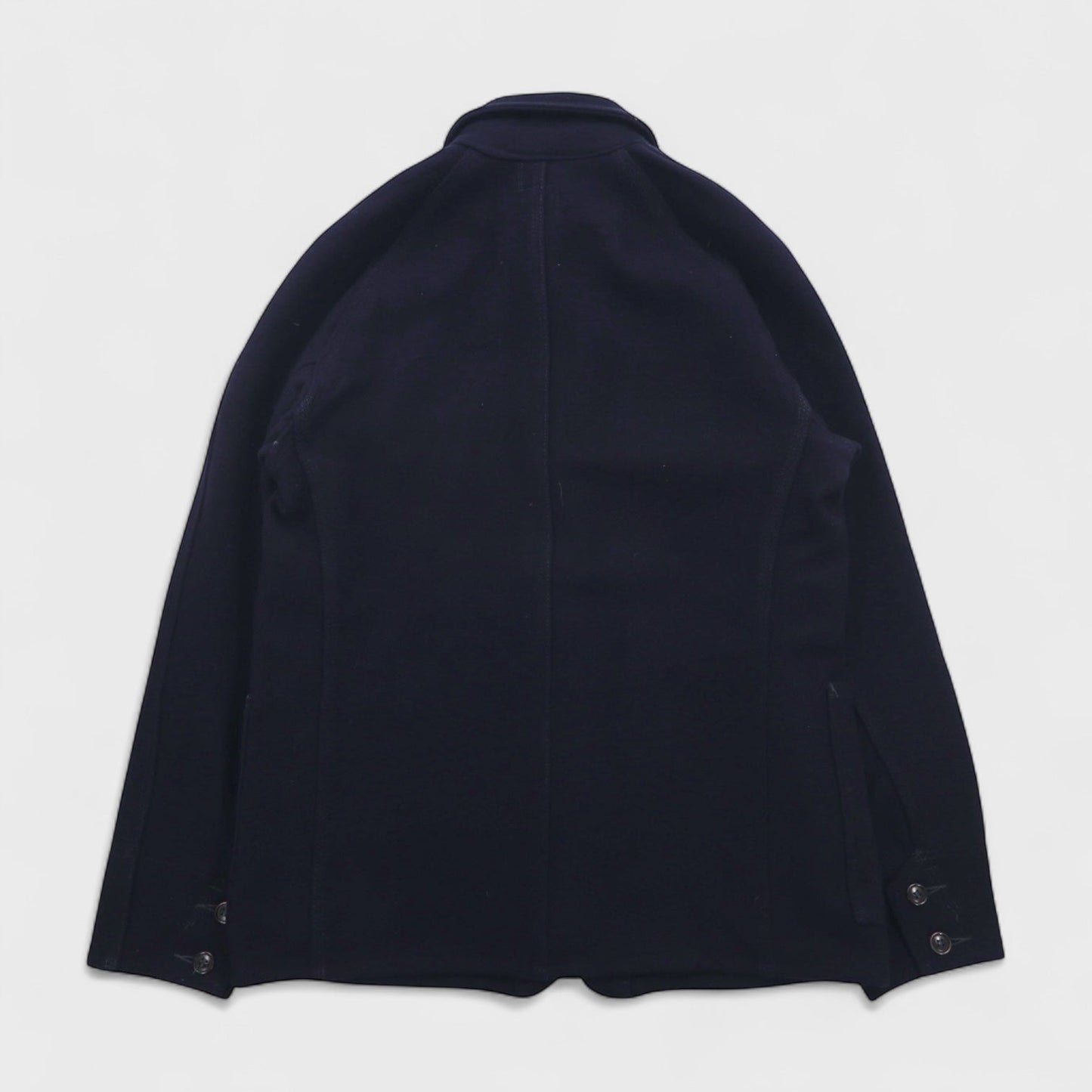 POST OVERALLS ( POST O’ALLS ) USA製 ウール メルトン カバーオール S ネイビー ウール ワークジャケット