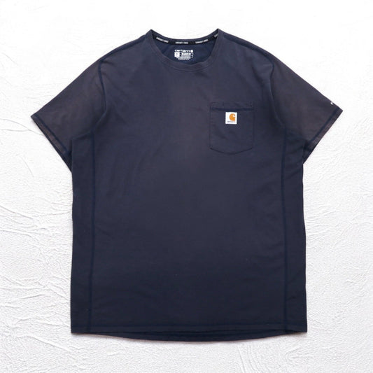 Carhartt Force Relaxed Fit Midweight Short Sleeve Pocket T-Shirt, XL, Navy (104616)