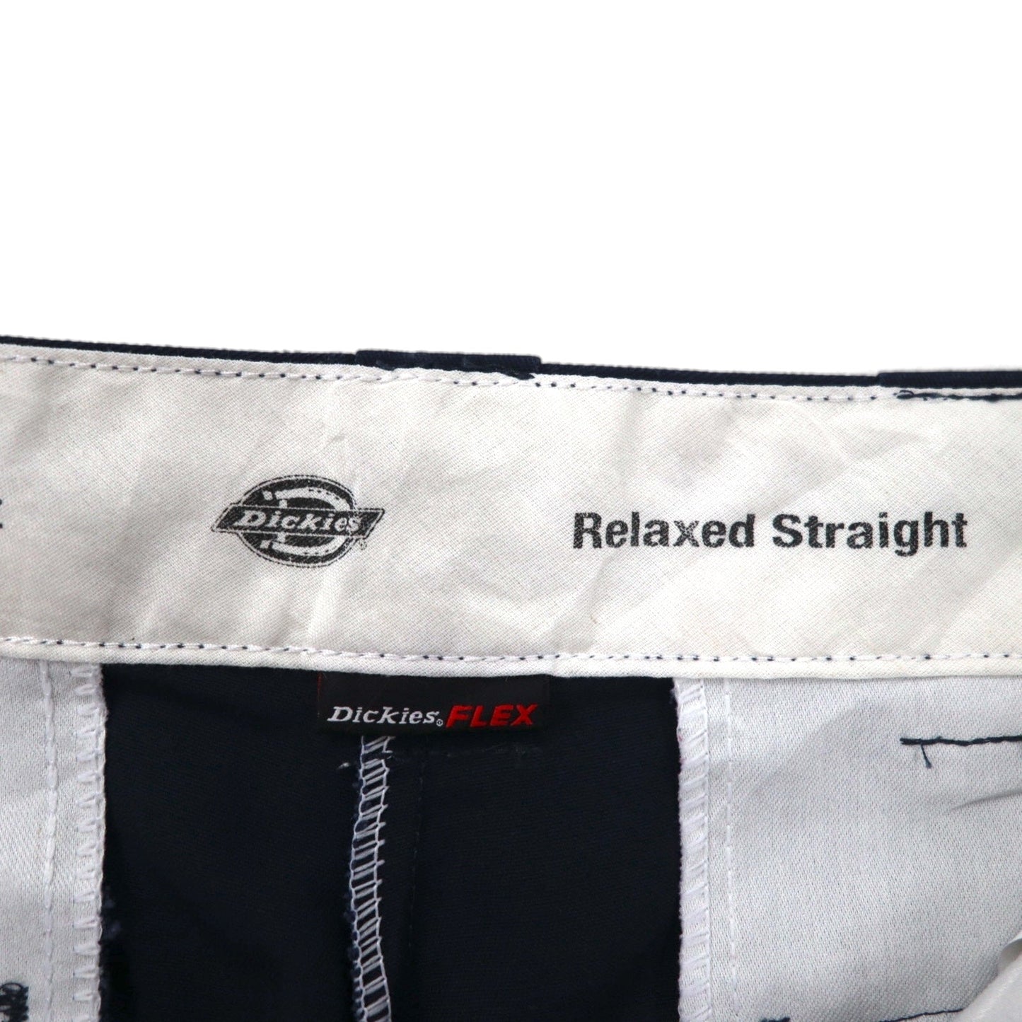 Dickies Relaxed Fit Chino Work Pants, Size L, Navy, Polyester and Cotton, WP835DN