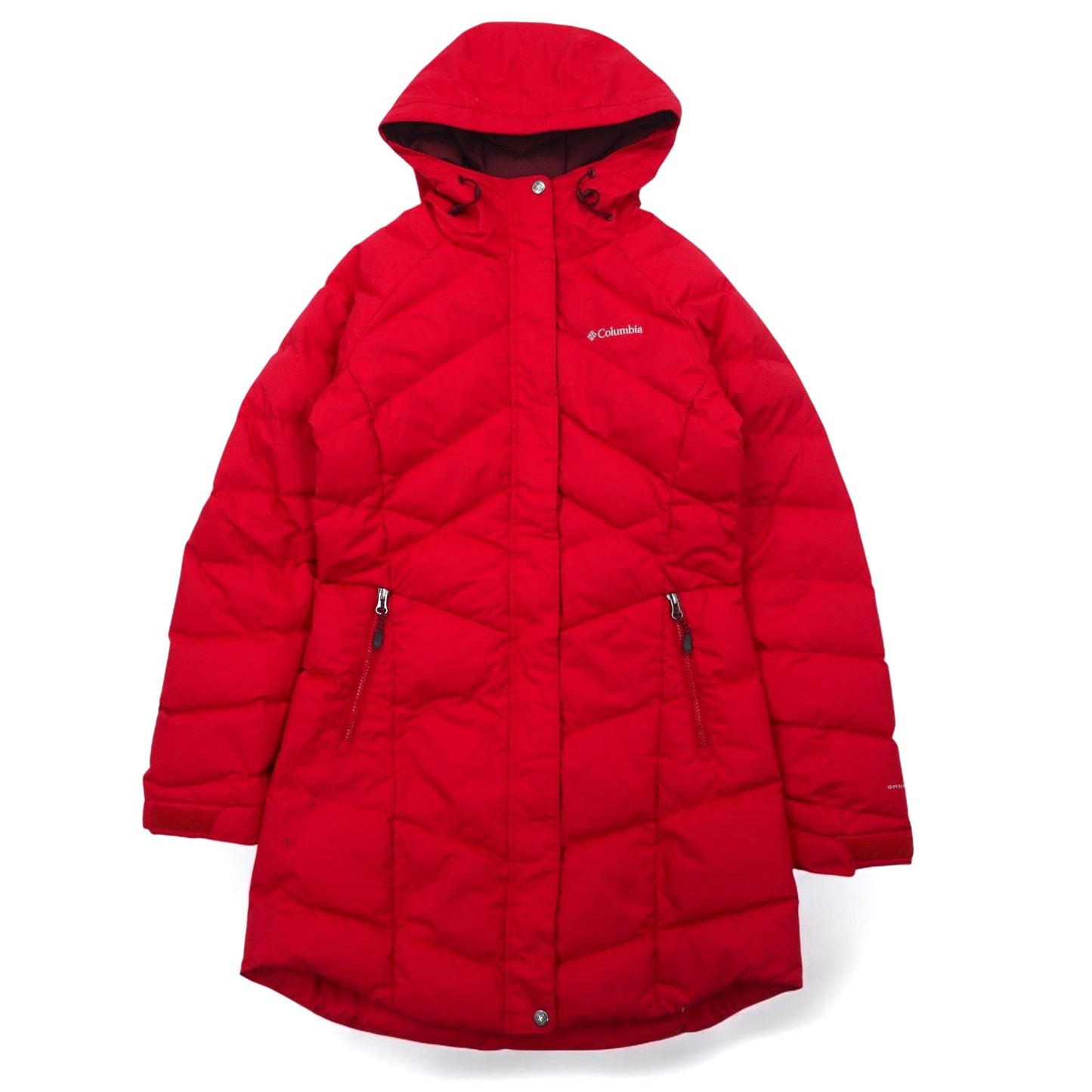 Columbia 550フィルパワー OMNI-HEAT オムニヒート ダウンコート S レッド WK0912
