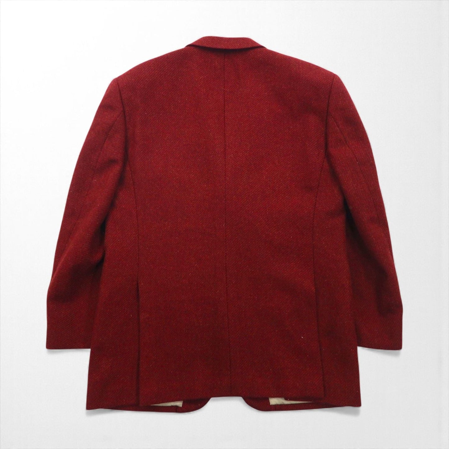 CHAPS RALPH LAUREN 90年代 日本製 ツイード 3B テーラードジャケット M ボルドー ウール アルパカ混