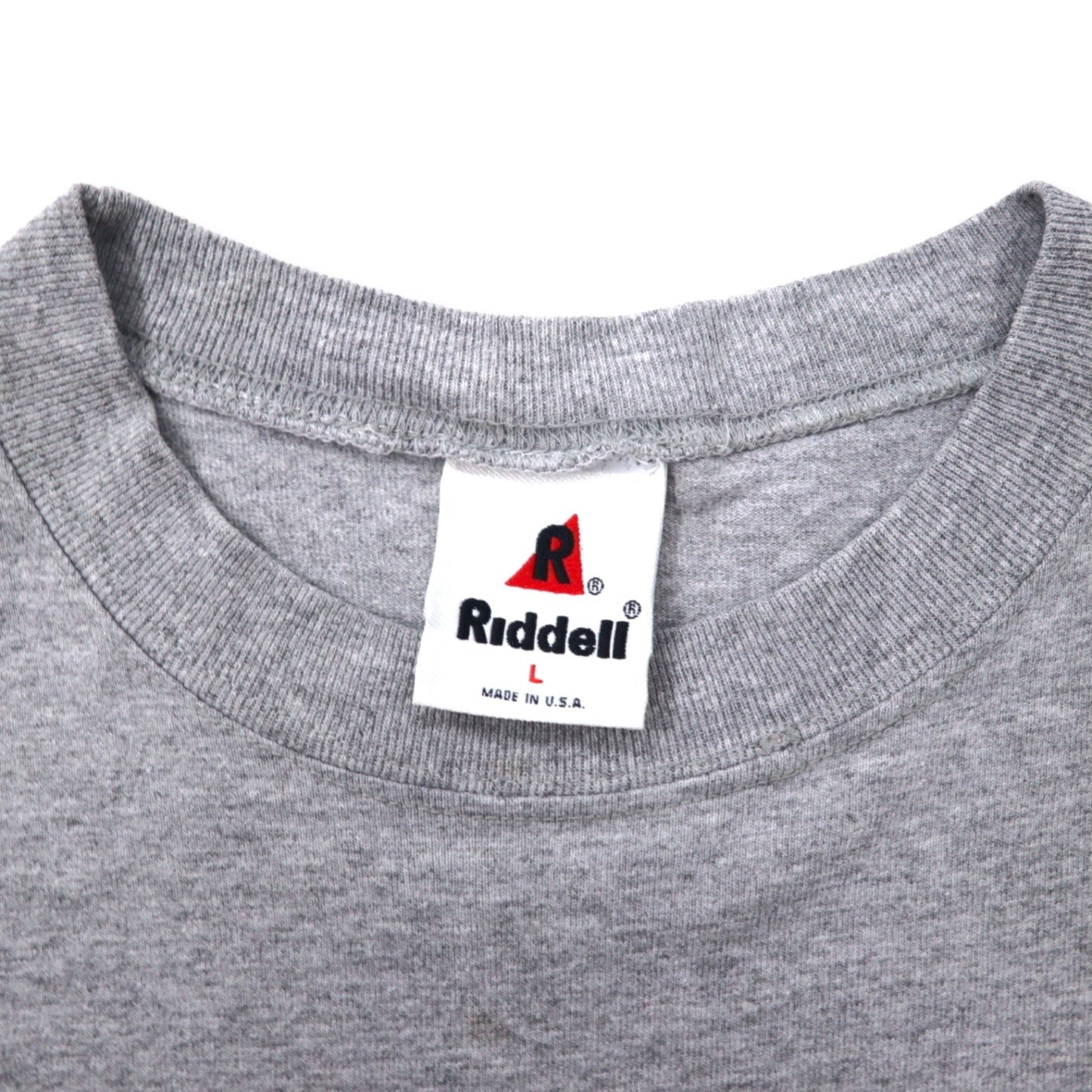 Made in the USA, 1990s Riddell NFL FALCONS Print T-Shirt, Gray Cotton, Large, Oversized
