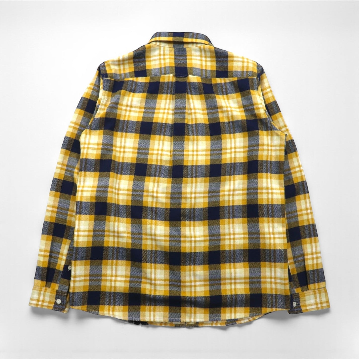 THE NORTH FACE サーモライトシャツ フランネルシャツ L イエロー チェック 胸ポケット NR61406