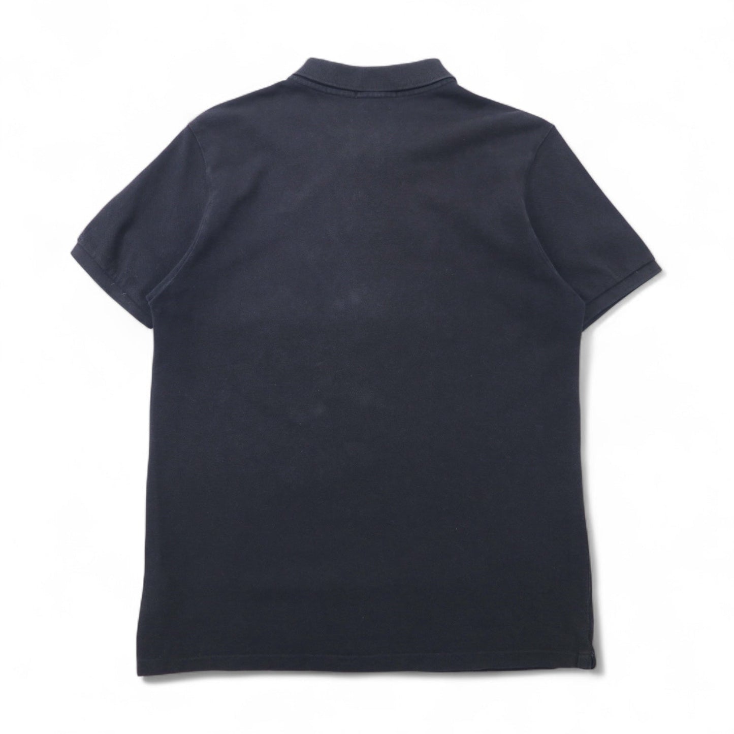 POLO RALPH LAUREN Custom Fit Polo Shirt, Size L, Black Cotton, Pique, Small Pony Embroidery