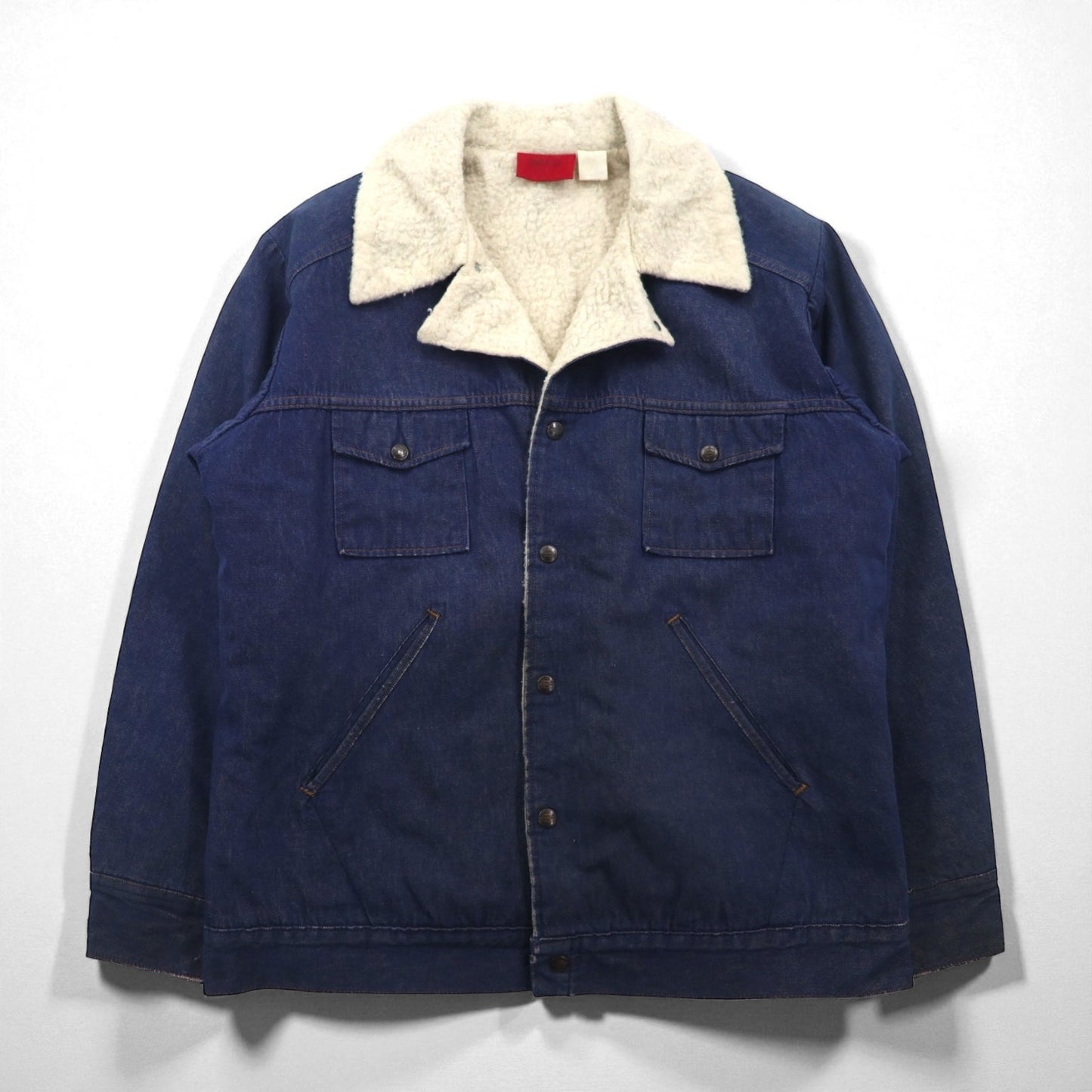 Dickies 80年代 ヴィンテージ ランチコート 裏ボア デニムジャケット XL インディゴ