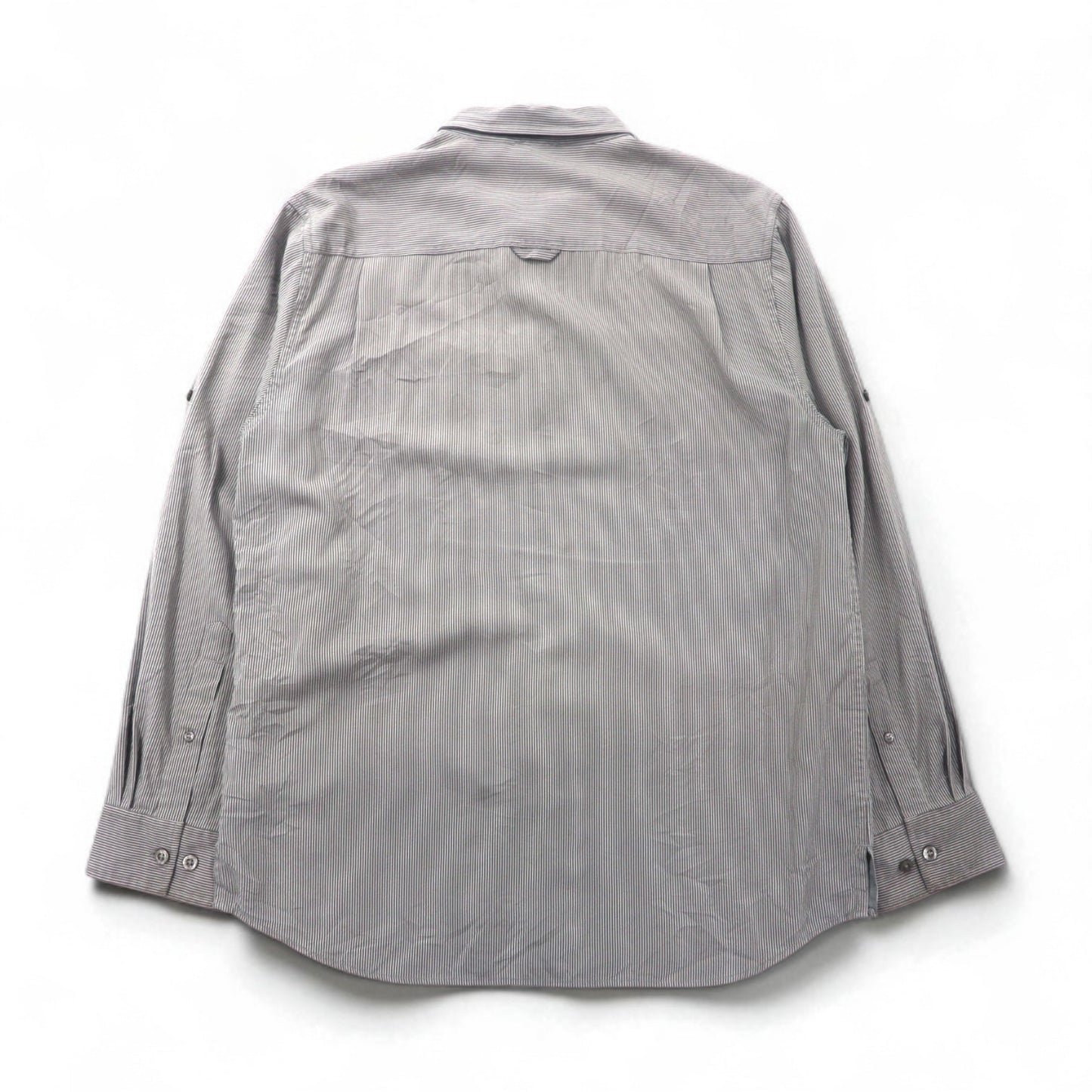 THE NORTH FACE アウトドア メッシュライナー ポリエステルシャツ L グレー モダール  胸ポケット AEVV