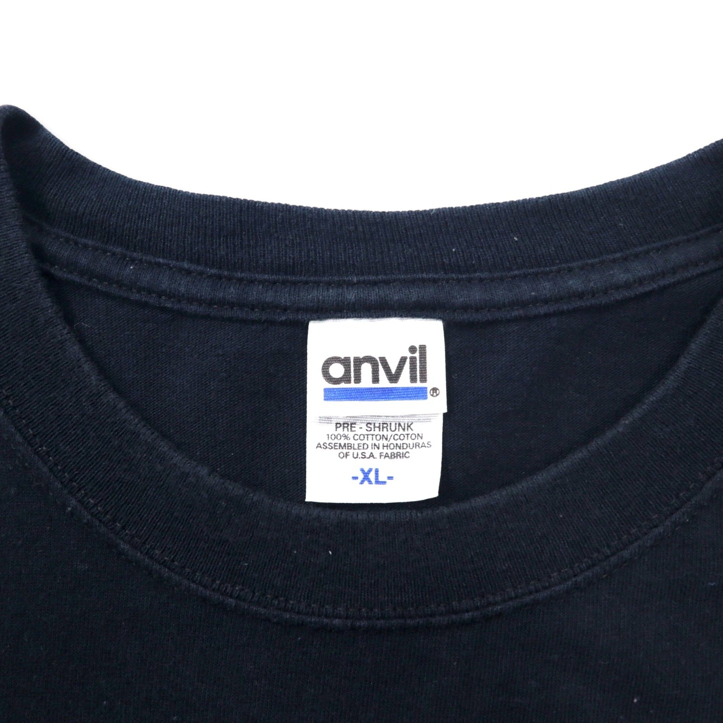 ELVIS PRESLEY Elvis Presley Band T-Shirt, XL, Black Cotton, Stars and Stripes, Anvil Body, Oversized, Made in Honduras
