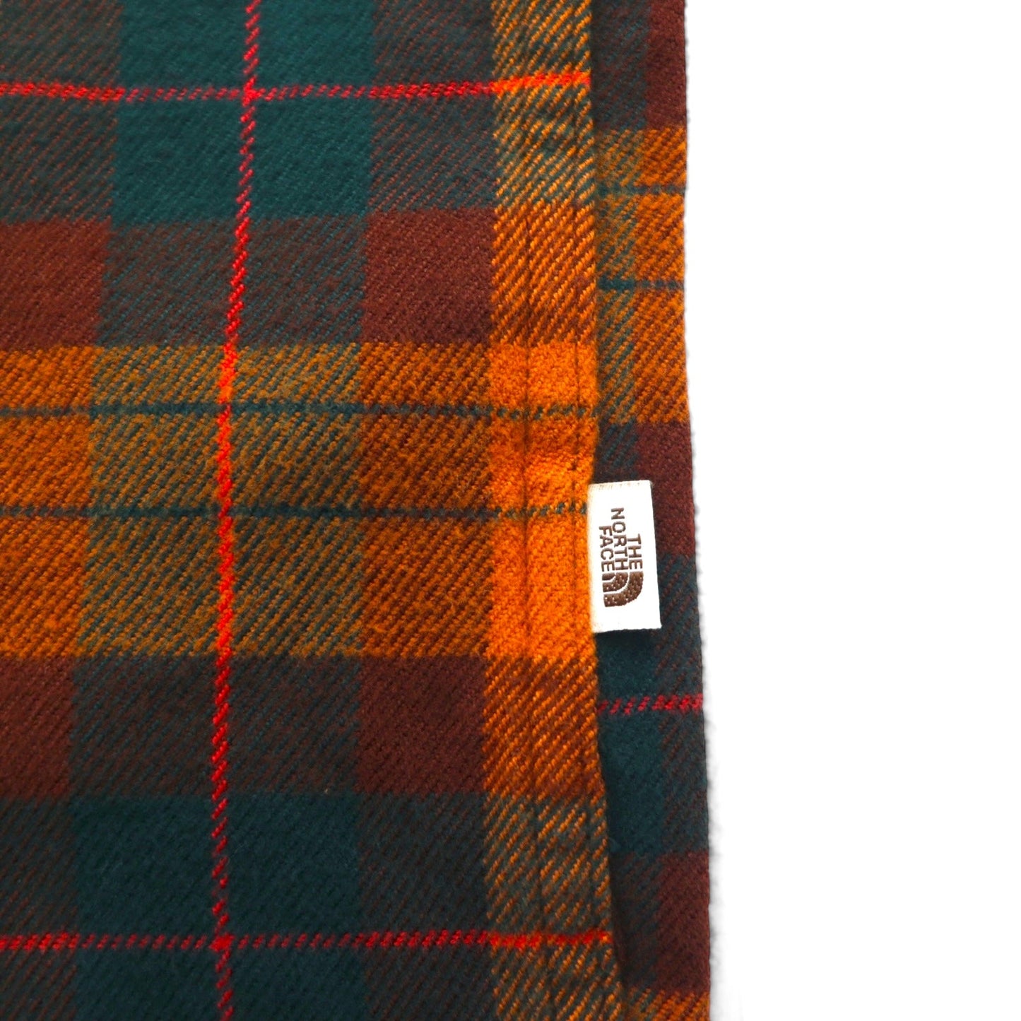 THE NORTH FACE フランネルシャツ XL オレンジ チェック ARROYO FLANNEL SHIRT ダブルポケット NF0A4QPJ 未使用品 US規格