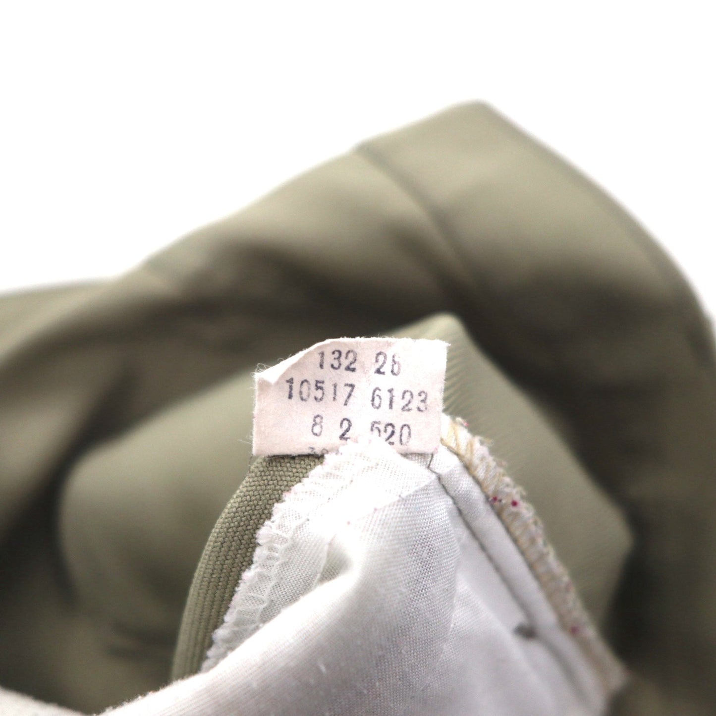 Levi's 1980s USA-made Sta-Pless Chino Pants, Size L, Beige, 42cm TALON Zipper, Black Tab, Button Back 520, 10517 6123