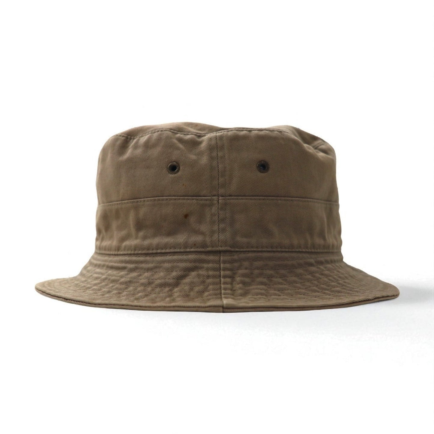 Polo by Ralph Lauren 90s Bucket Hat, Size M, Beige Cotton with Small Pony Embroidery