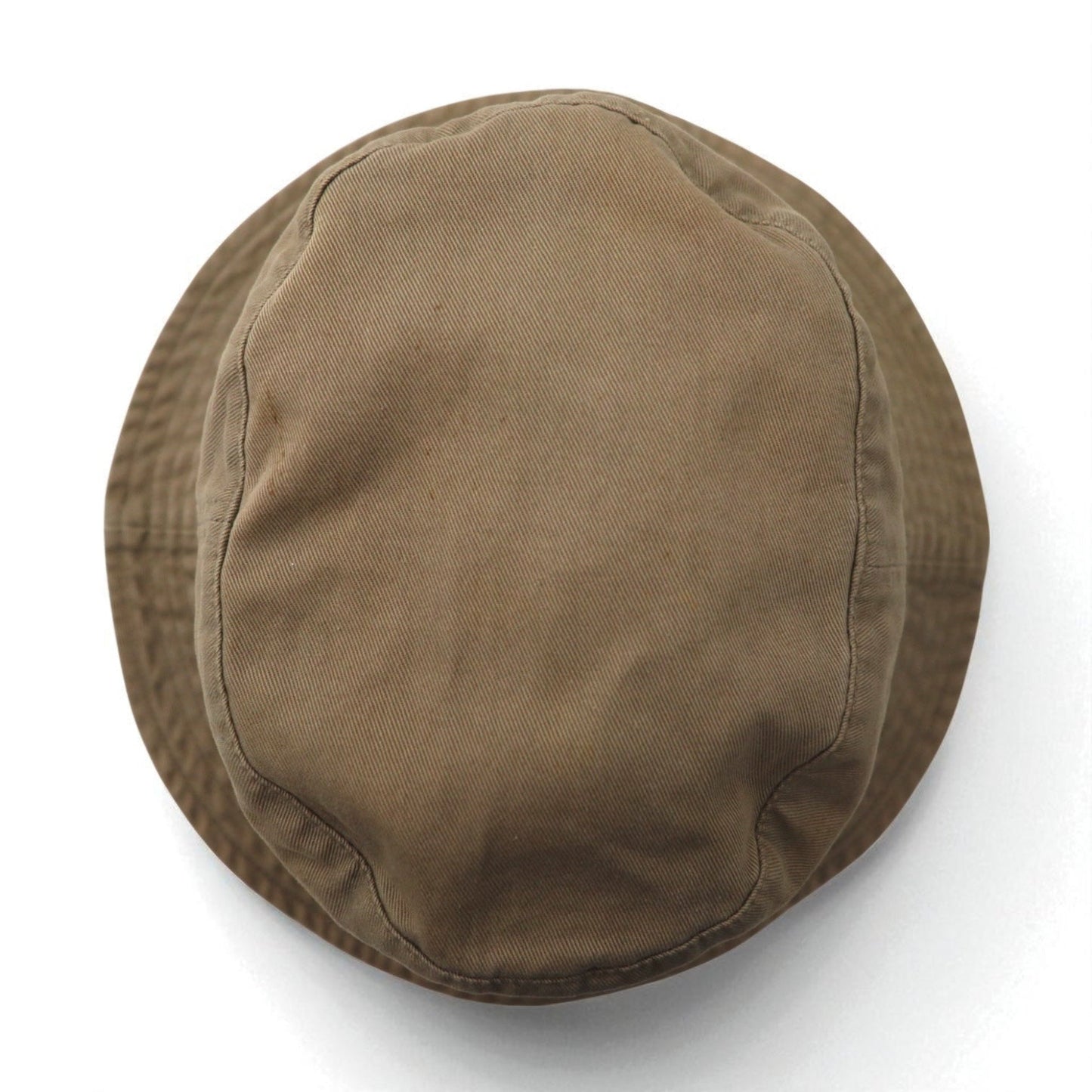 Polo by Ralph Lauren 90s Bucket Hat, Size M, Beige Cotton with Small Pony Embroidery