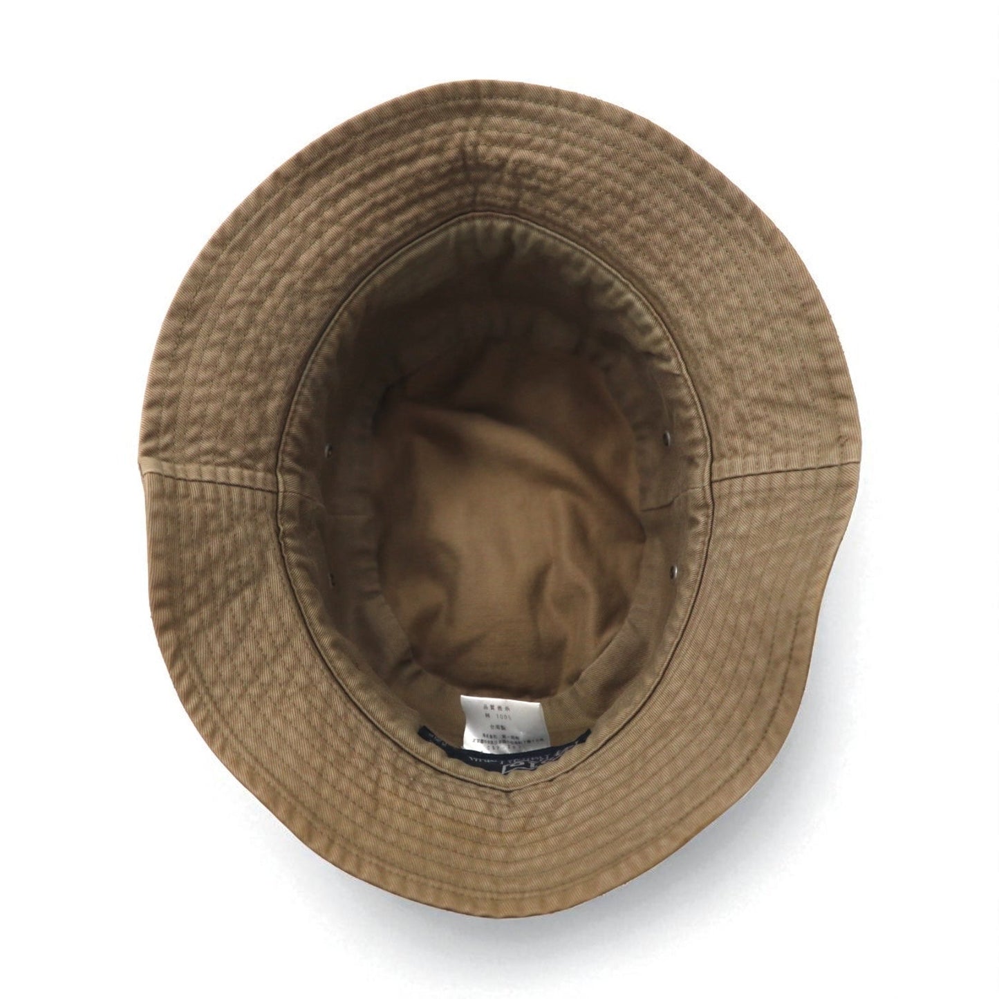 Polo by Ralph Lauren 90s Bucket Hat, Size M, Beige Cotton with Small Pony Embroidery