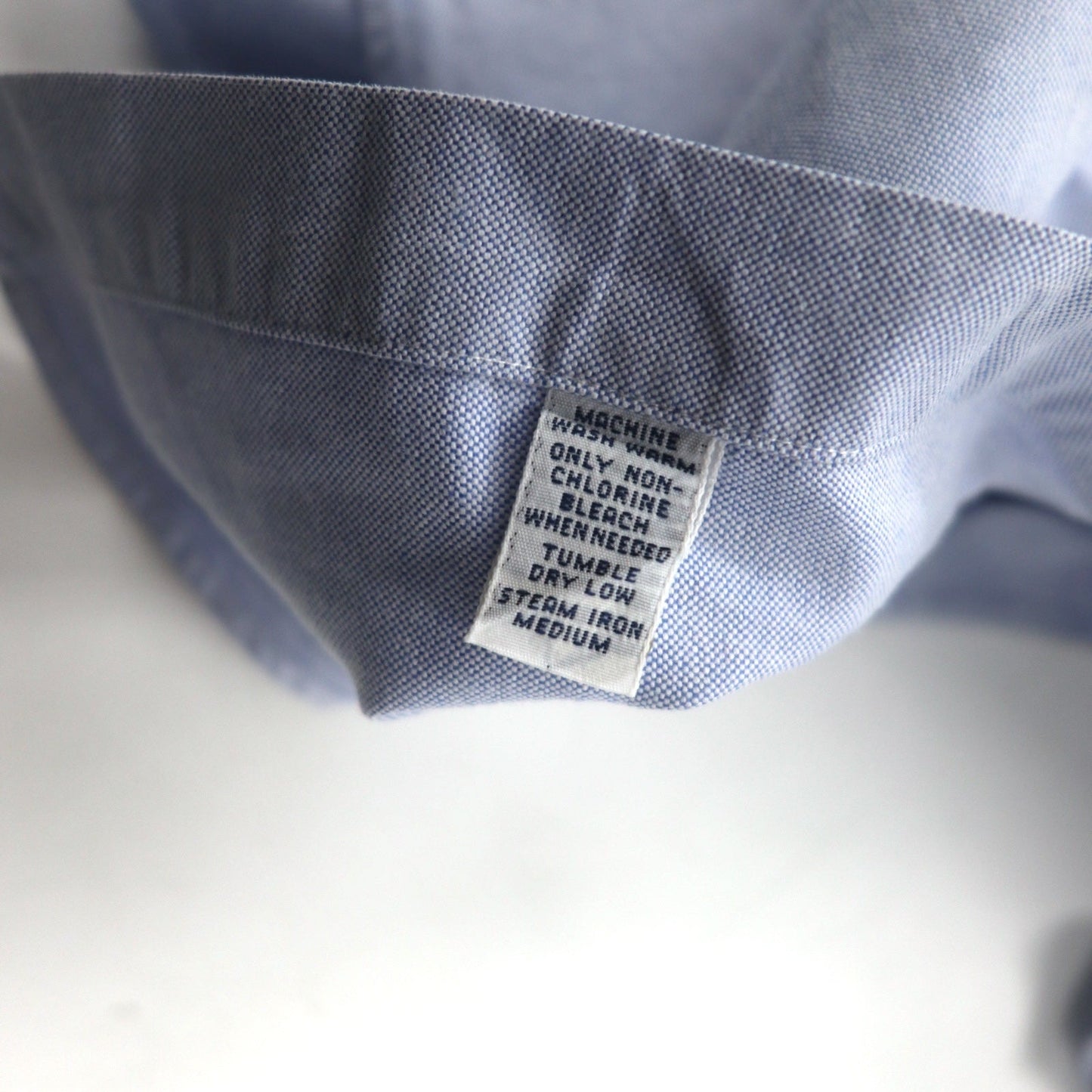 RALPH LAUREN 90s YARMOUTH Oversized Oxford Button-Down Shirt, Large, Blue, with Small Pony Embroidery