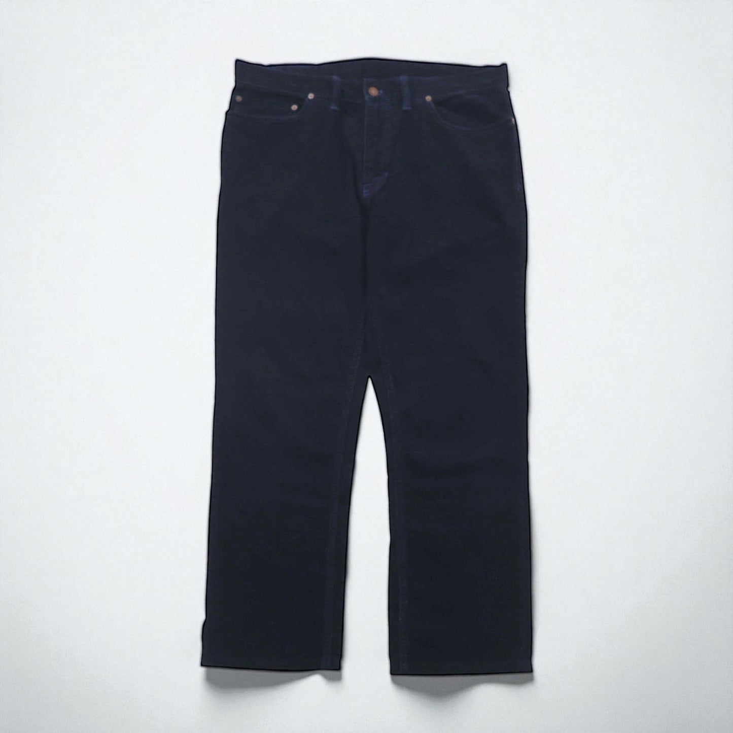 Polo Ralph Lauren コーデュロイ チノパンツ ワークパンツ L ネイビー レザーパッチ
