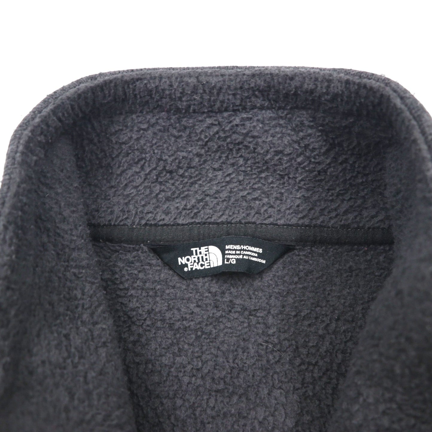 THE NORTH FACE フルジップ フリースジャケット L グレー スタンドカラー ハイネック