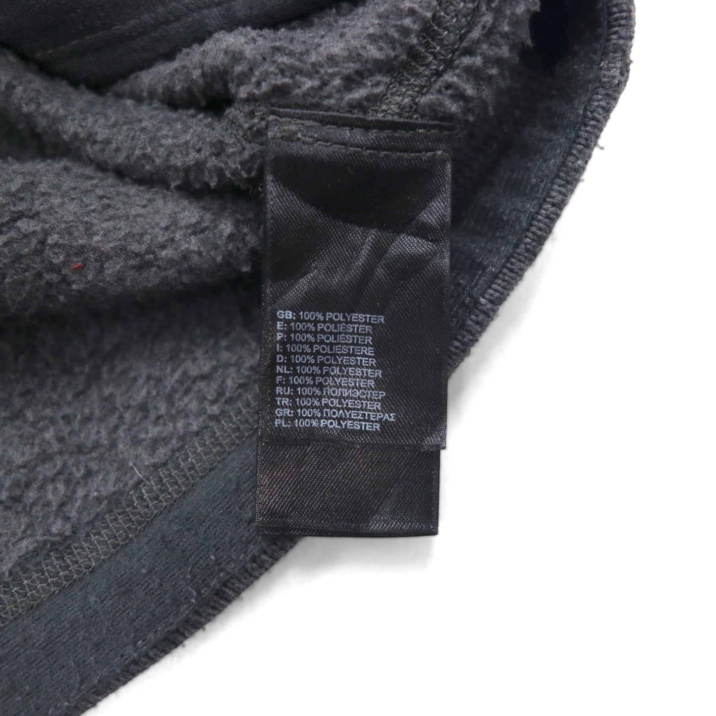 THE NORTH FACE フルジップ フリースジャケット L グレー スタンドカラー ハイネック
