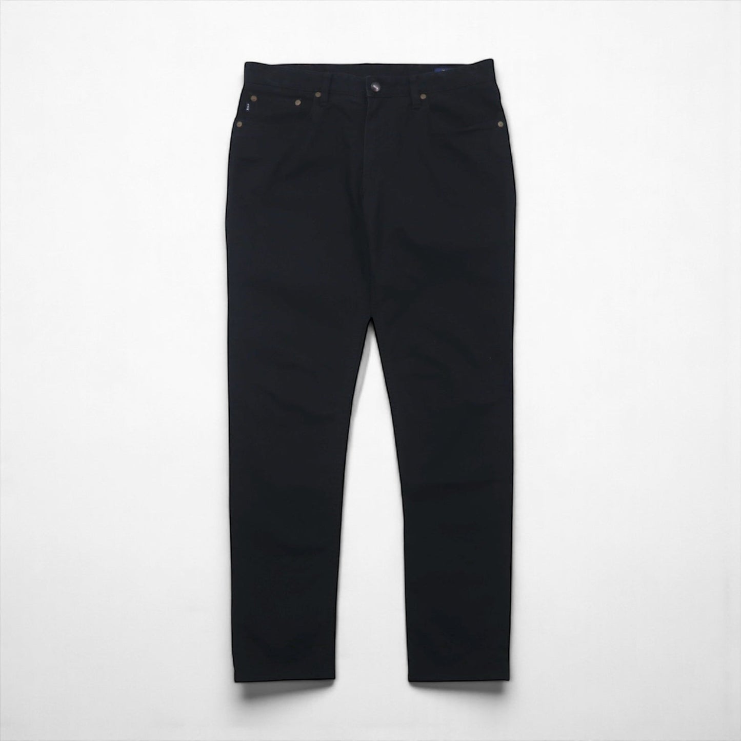 Polo Ralph Lauren チノパンツ ワークパンツ L ブラック コットン TALONジップ レザーパッチ