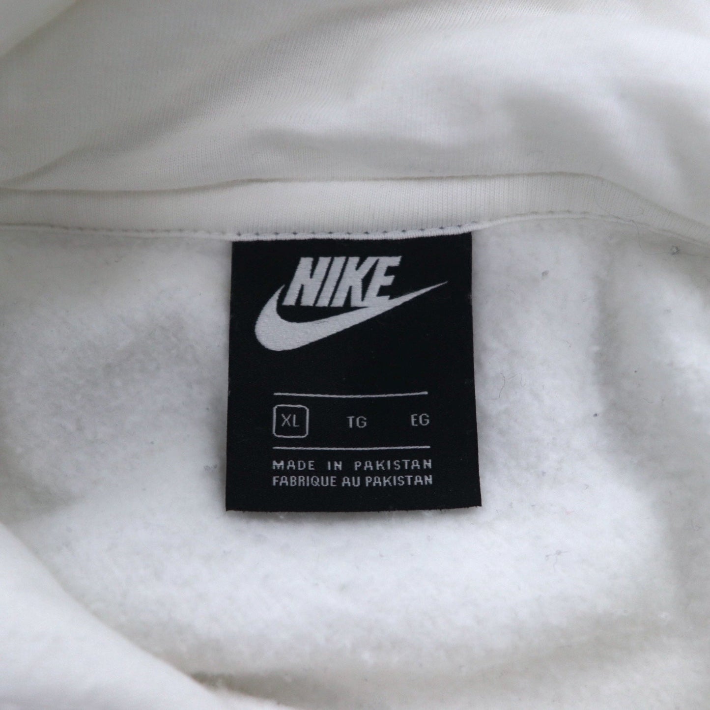 NIKE プルオーバー パーカー XL ホワイト コットン JUST DO IT CJ4776-100
