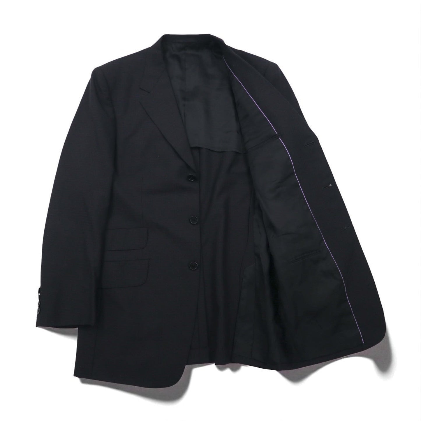 Paul Smith 90年代 3B スーツ セットアップ XL ブラック チェック ウール 日本製