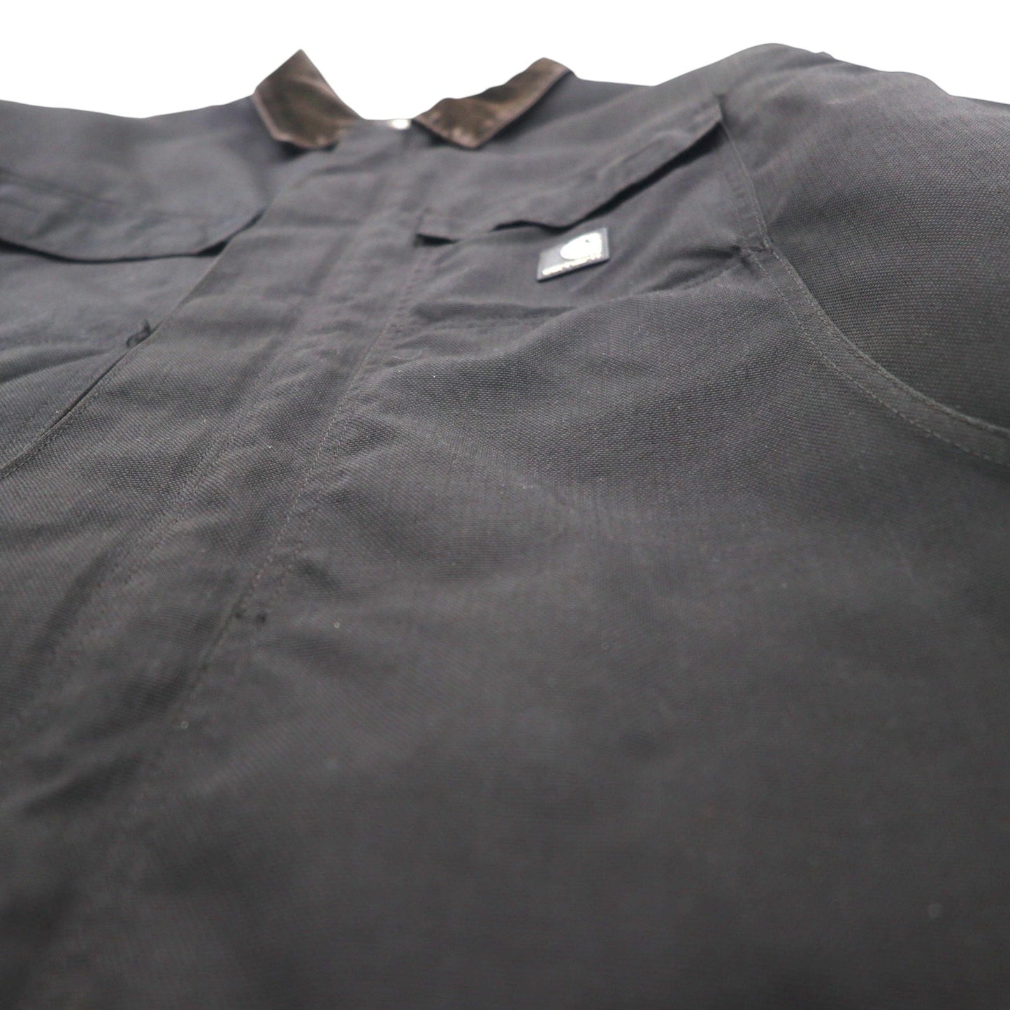carhartt エクストリームスコート CORDURAナイロン カバーオール XL ブラック 中綿 EXTREAMS COAT ダブルジップ 襟コーデュロイ C55