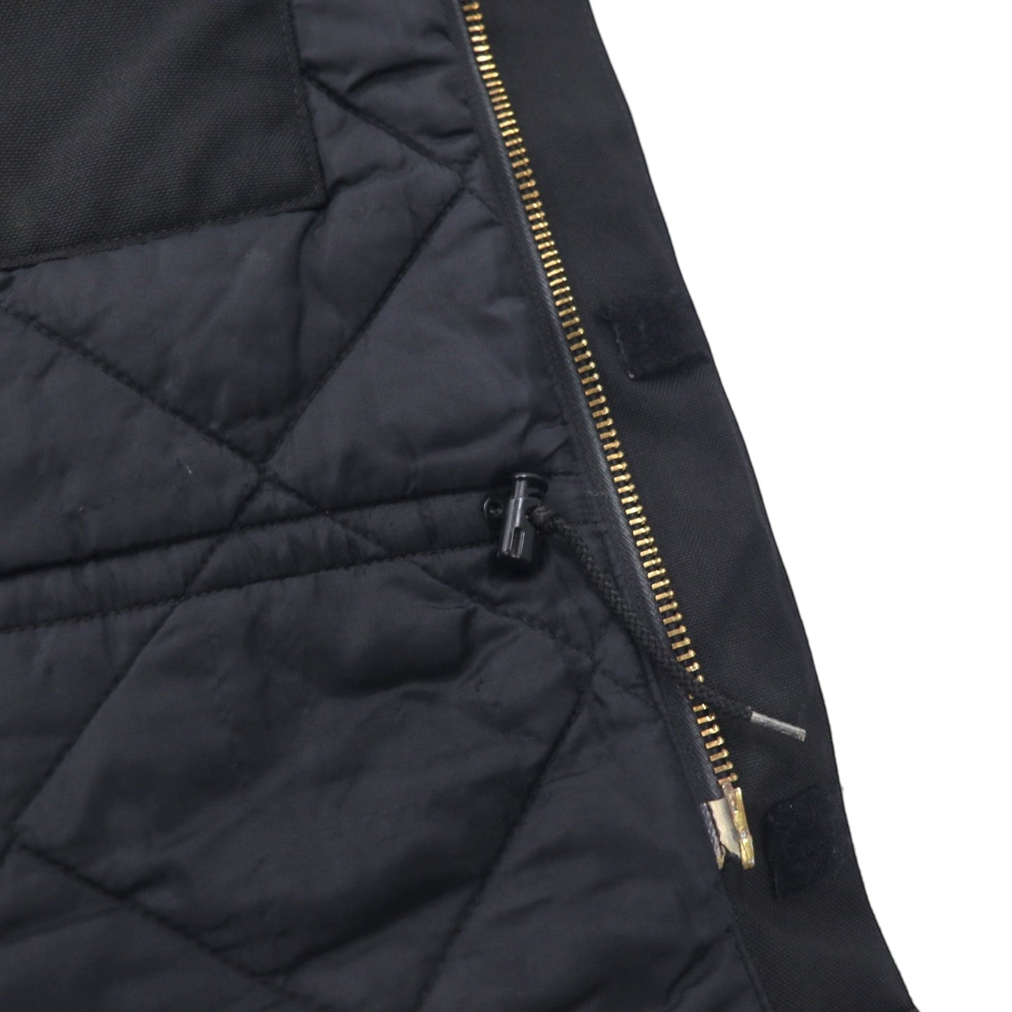 carhartt エクストリームスコート CORDURAナイロン カバーオール XL ブラック 中綿 EXTREAMS COAT ダブルジップ 襟コーデュロイ C55