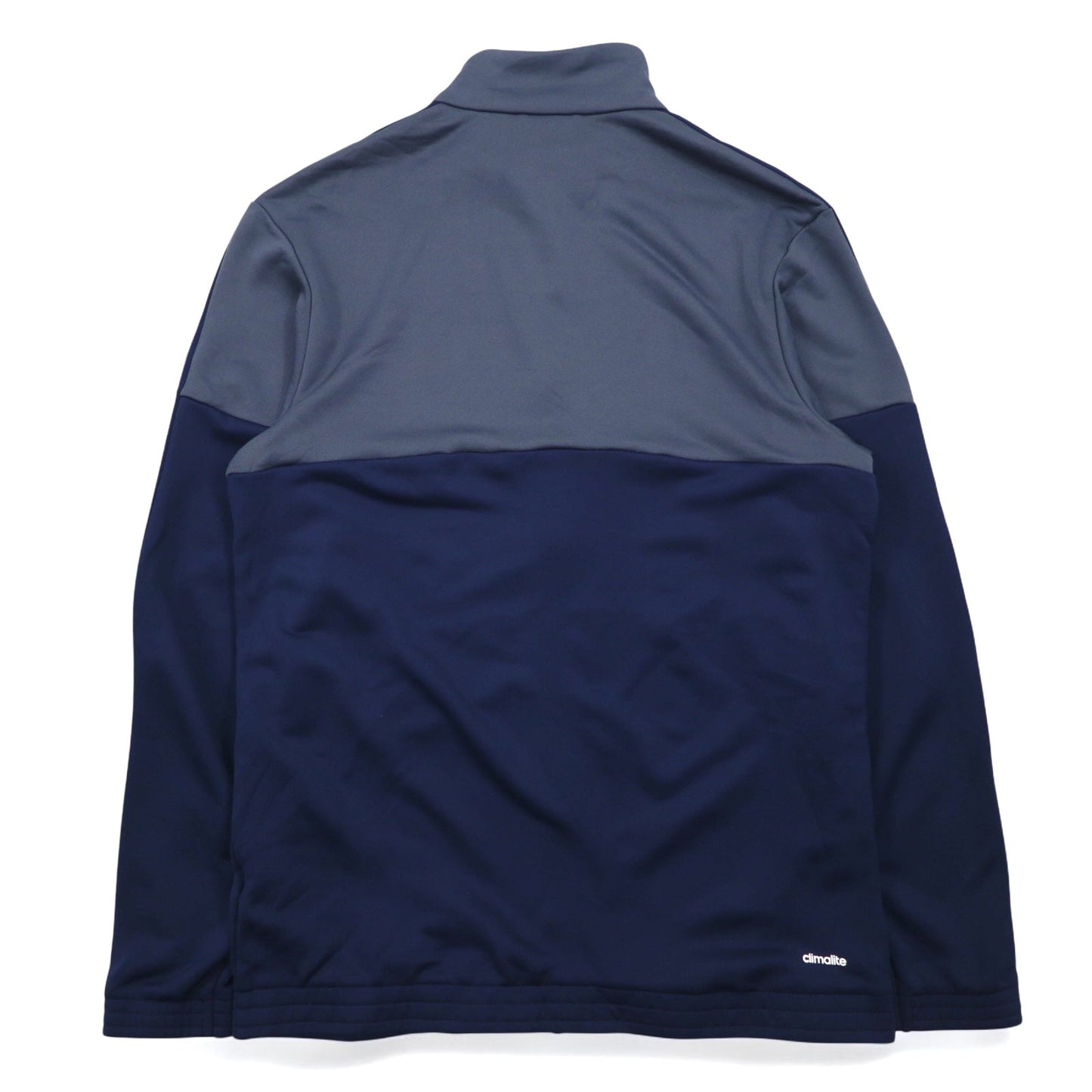 adidas Stand Collar Track Jacket, Size 2XL, Two-Tone Navy and Gray Polyester with 3-Stripes