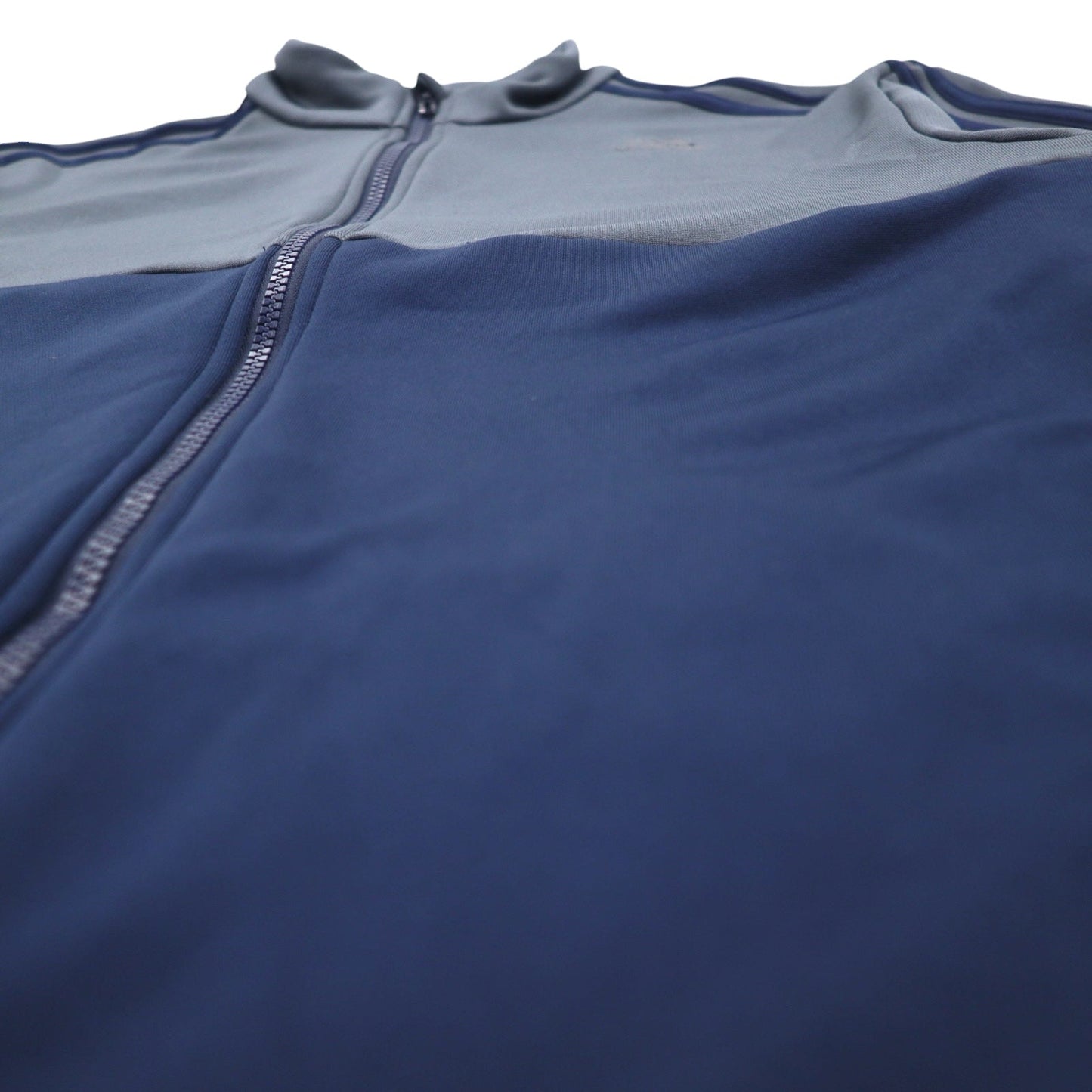 adidas Stand Collar Track Jacket, Size 2XL, Two-Tone Navy and Gray Polyester with 3-Stripes
