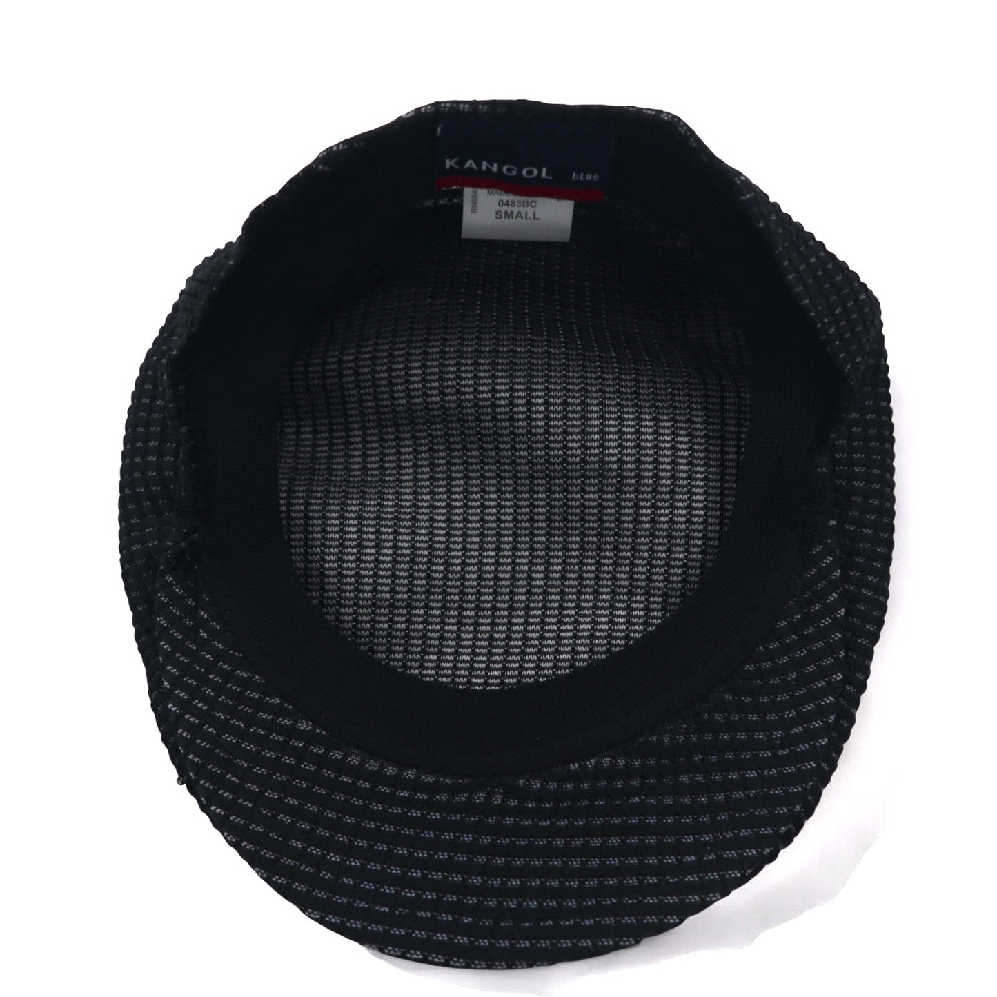 KANGOL blue ワッフル ハンチング キャップ S ブラック T/TONE WAFFLE CAP 0483BC