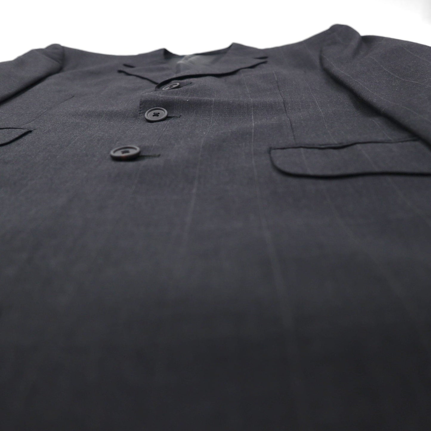 Paul Smith 90年代 SUPER 100's 3B スーツ セットアップ XL グレー チェック ウール VITALE BARBERIS CANONICO イタリア製生地 日本製