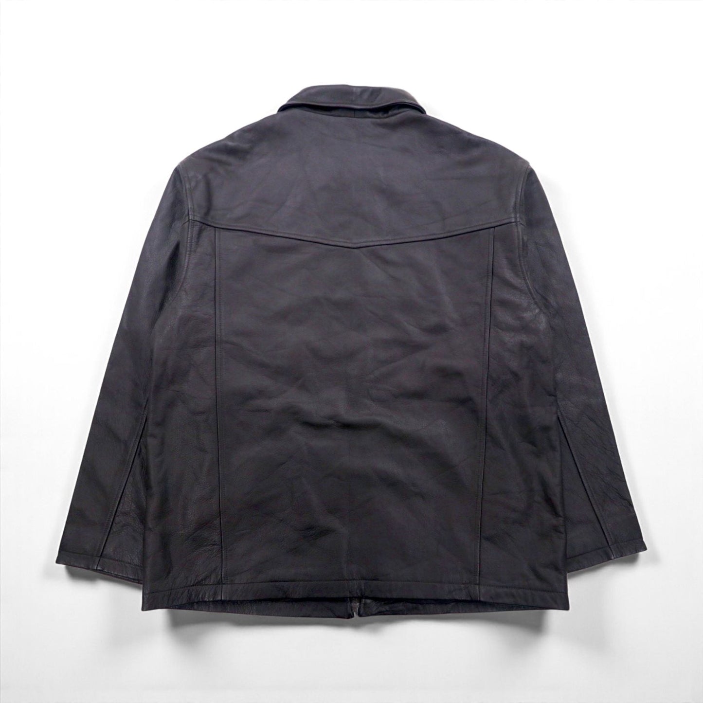 STORMTECH CLASSICS Full-Zip Leather Jacket レザー ジップアップジャケット L ブラウン
